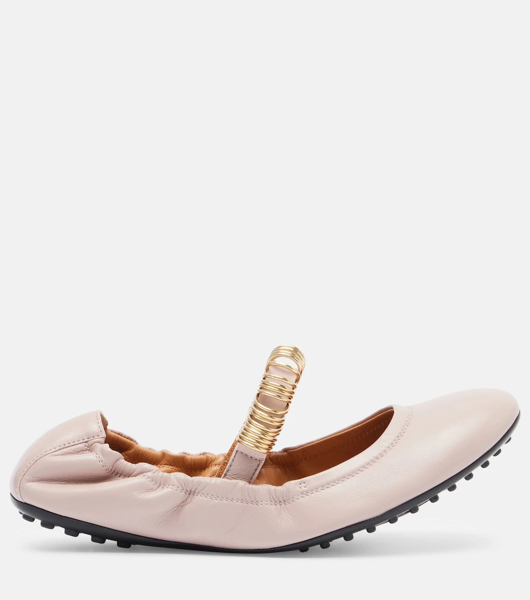 Tod's - Embellished leather ballet flats
