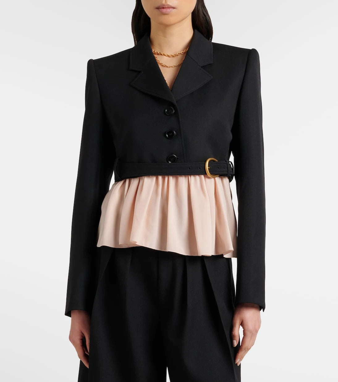 Chloé - Cropped virgin wool blazer