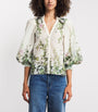 Alice+Olivia Multi Cotton-Silk Charis Blouse