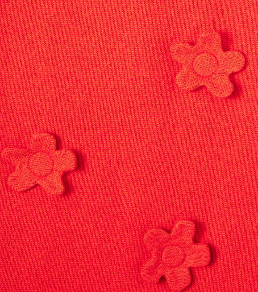 Mini Rodini - Floral-appliqué cotton and wool dress