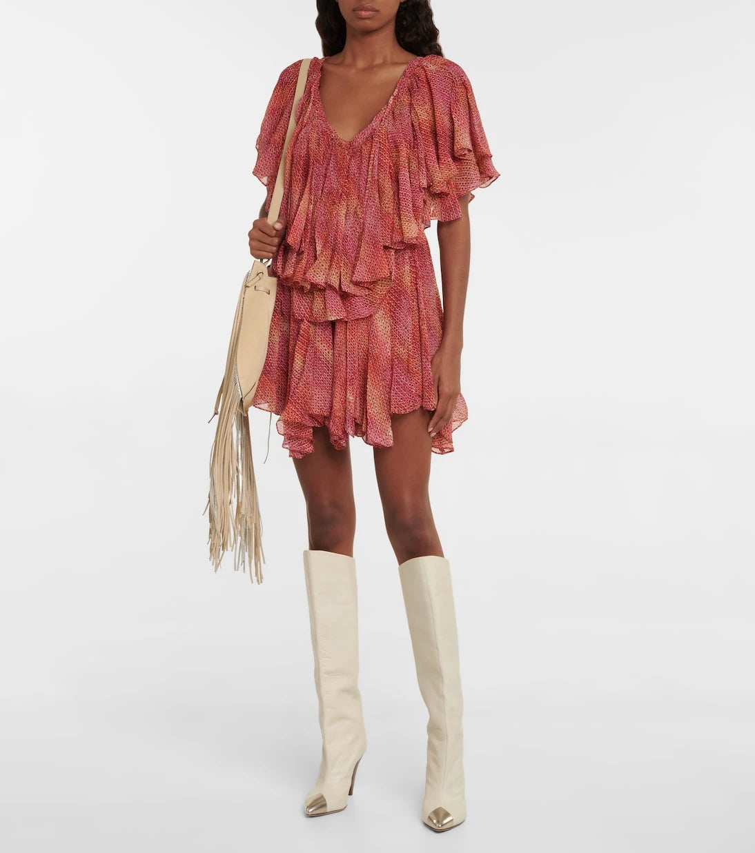 Isabel Marant - Amelie printed silk chiffon minidress
