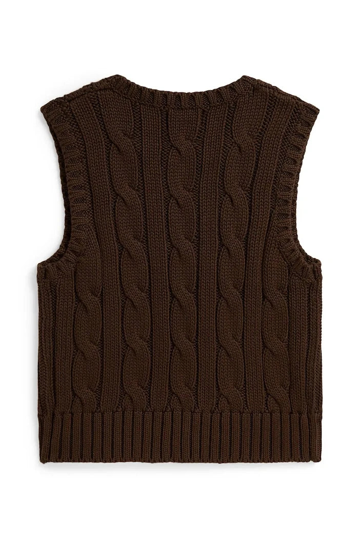 Çocuklar için pamuklu Polo Ralph Lauren yelek