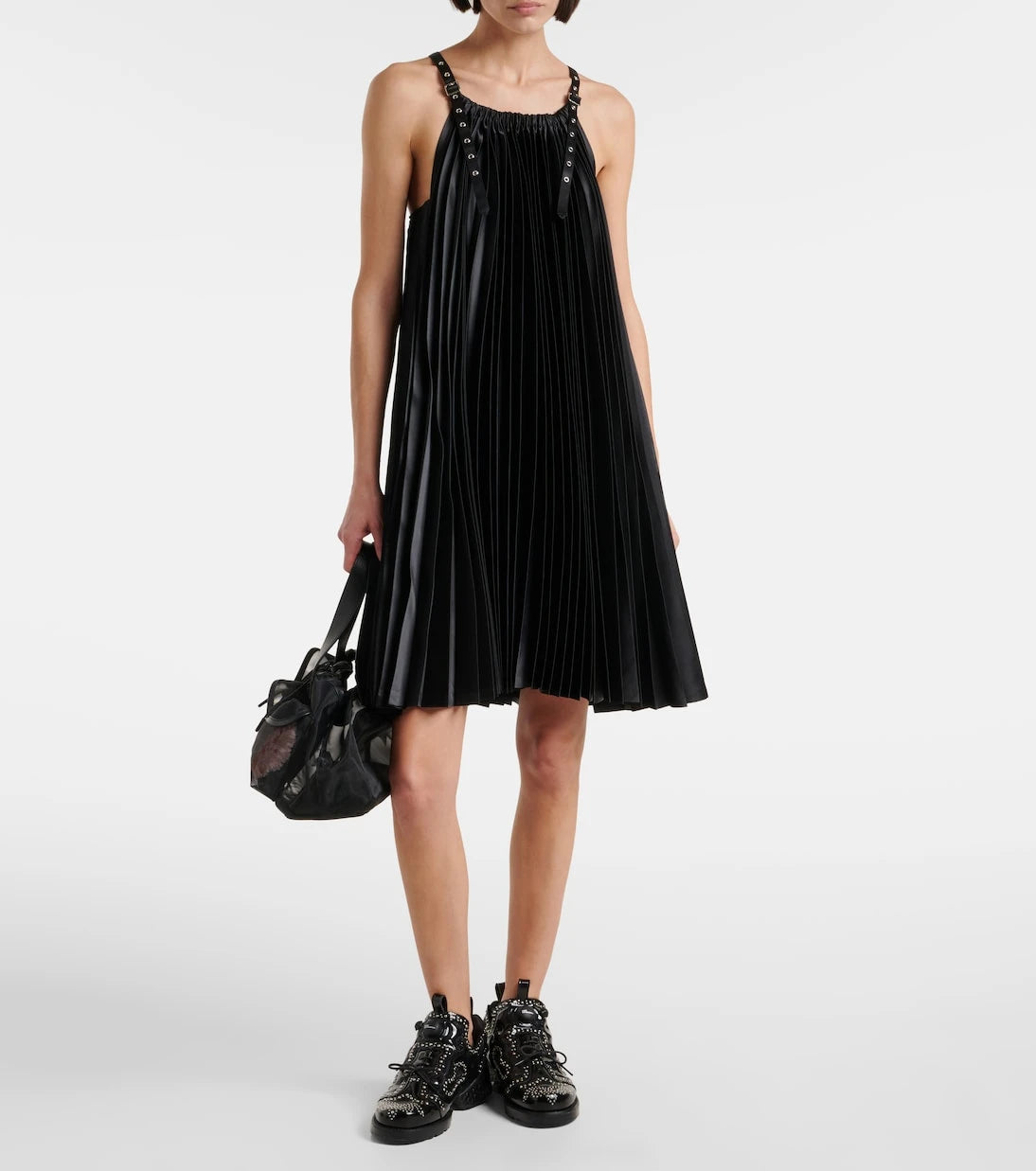 Noir Kei Ninomiya - Studded brogue sneakers