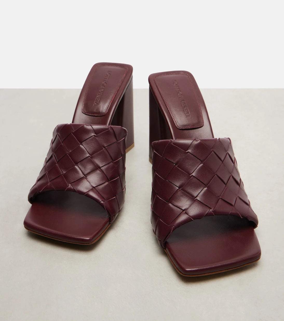 Bottega Veneta - Parco Intrecciato leather mules