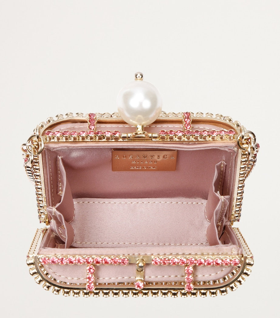Rosantica Pink Mini Crystal-Embellished Holli Cross-Body Bag
