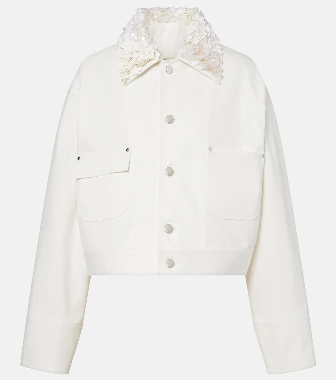Plan C - Sequined cotton drill jacket