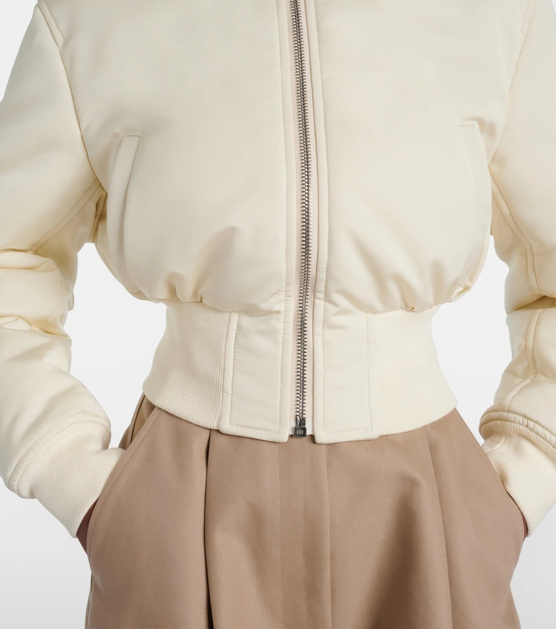 Balenciaga - Cropped bomber jacket