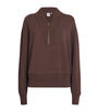 Varley Brown Sally Half-Zip Sweatshirt