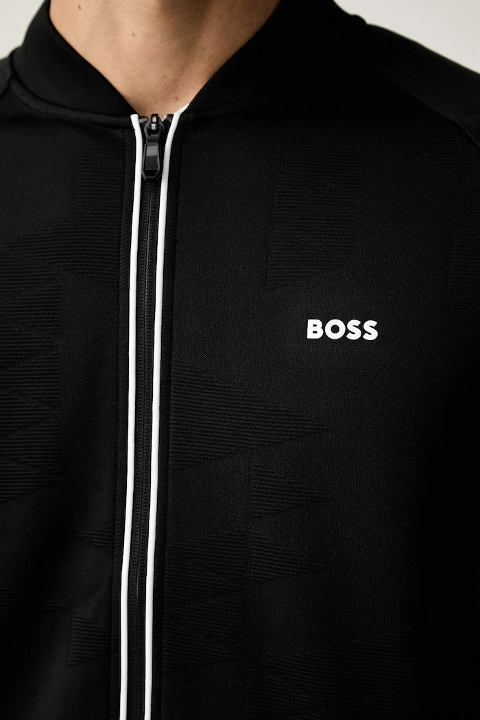 BOSS Green erkek fermuarlı sweatshirt SW_Network JQ FZ