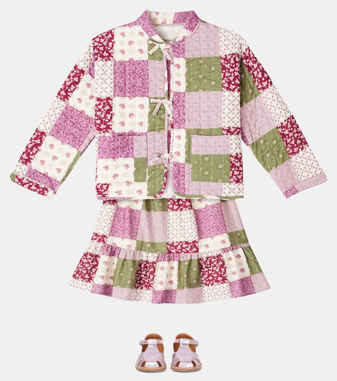 The New Society - Melba colorblock cotton jacket