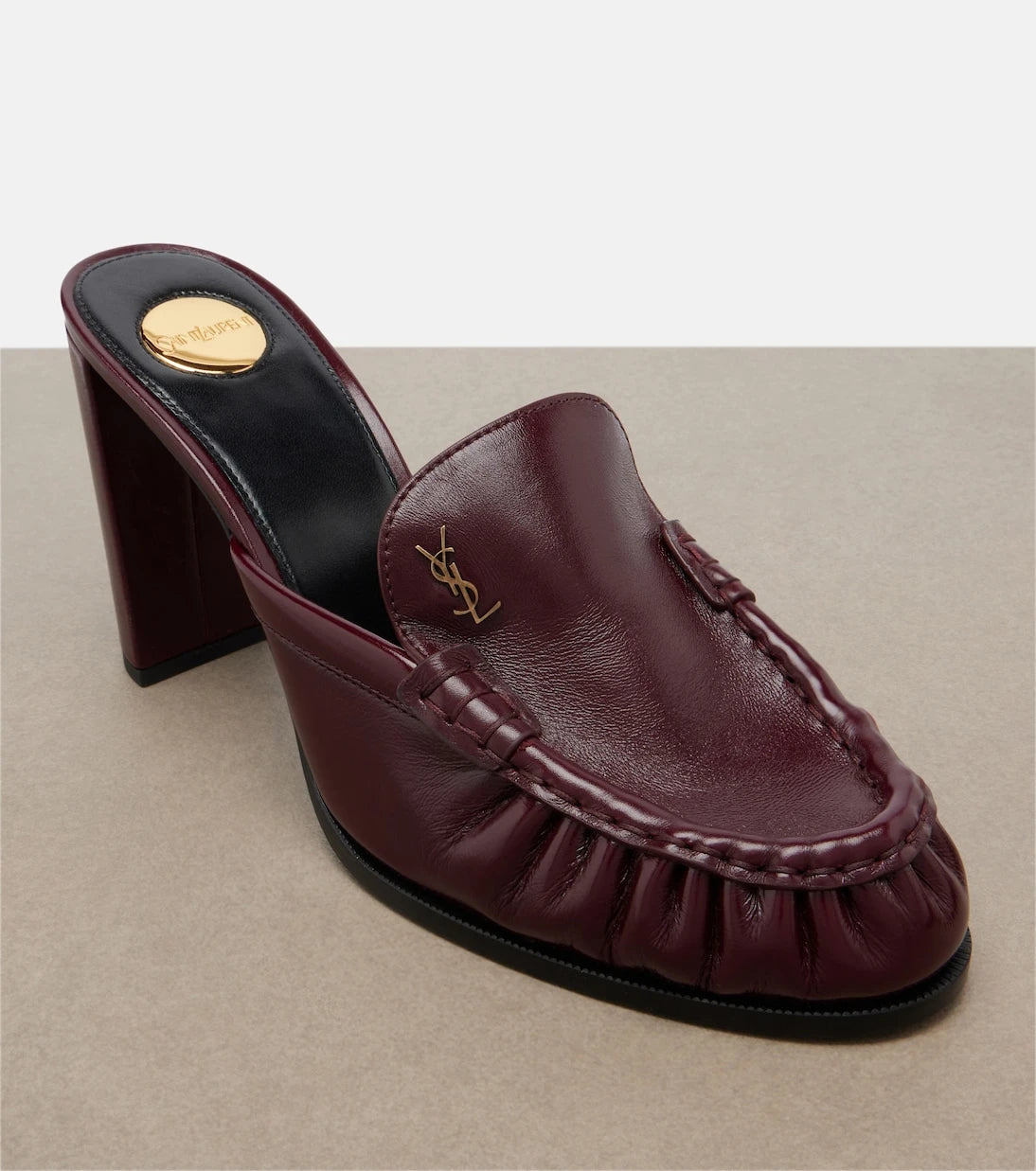 Saint Laurent - Le Loafer leather mules