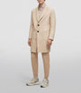 BOSS Beige Camel Hair Overcoat