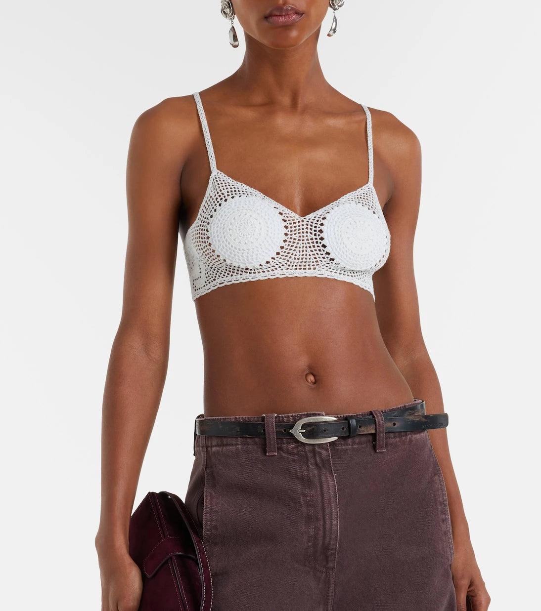 Magda Butrym - Crochet cotton bra