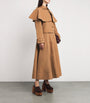 Ulla Johnson Orange Water-Repellent River Cape-Layer Jacket