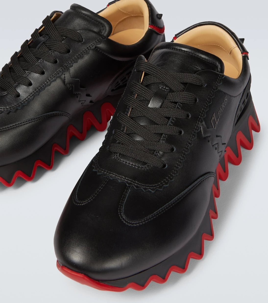 Christian Louboutin - Loubishark leather sneakers