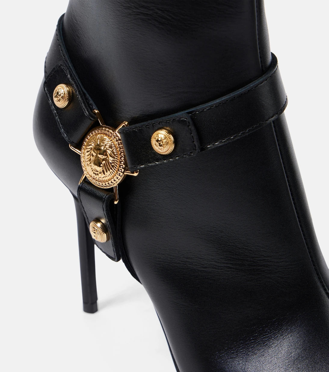 Balmain - Eva leather ankle boots