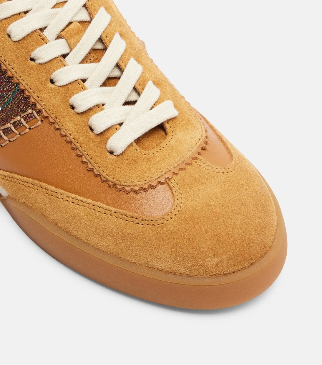 Etro - Pegaso suede-trimmed leather sneakers