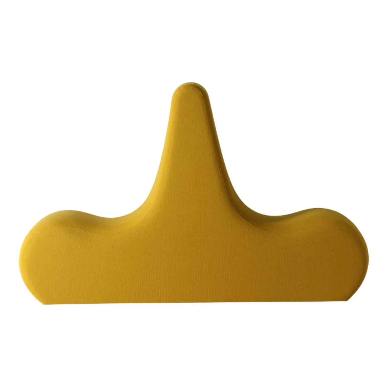 Verpan - Welle Double Lounge Module - Wool | Yellow