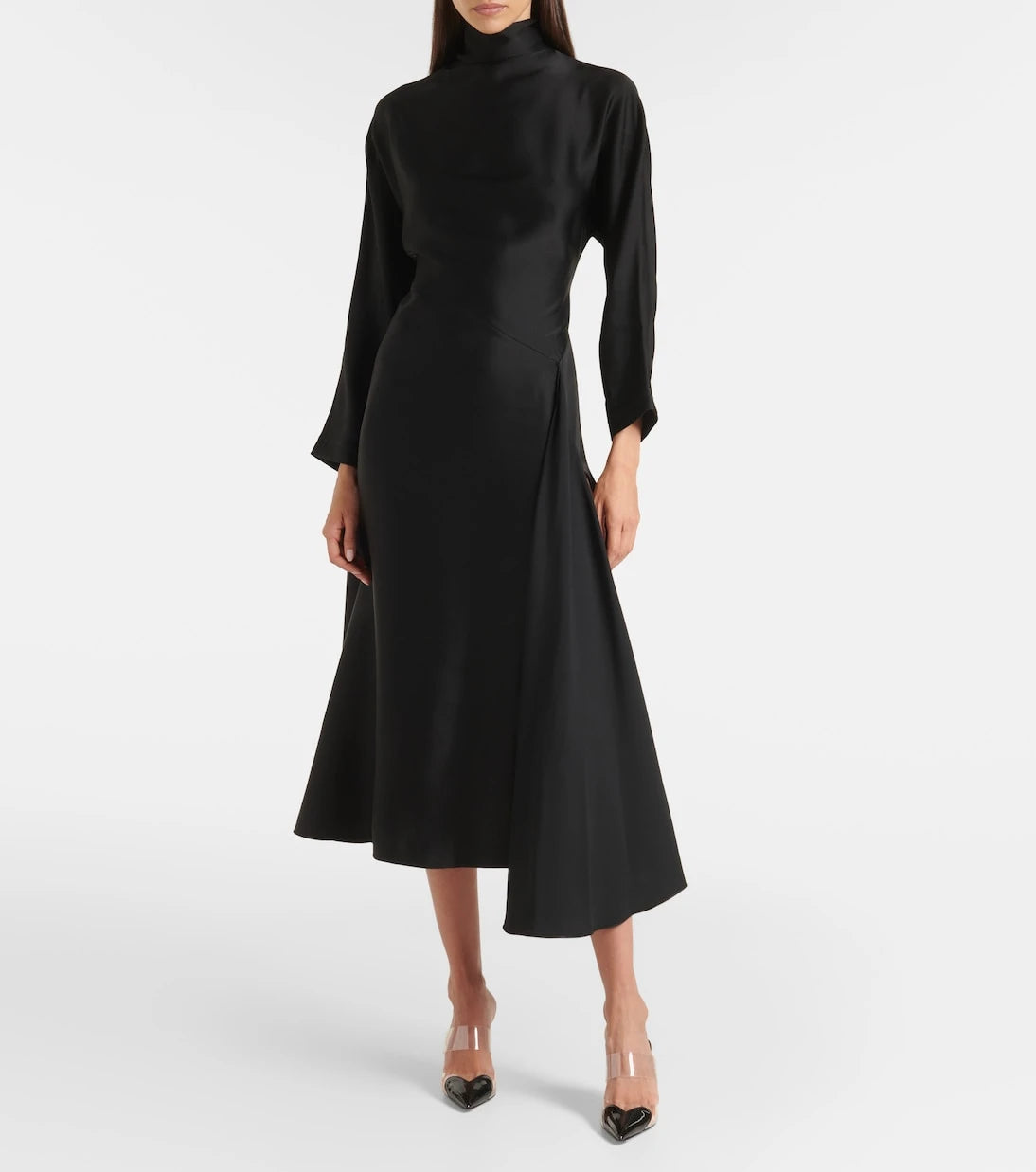 Alaïa - فستان ميدي ستان غير متماثل