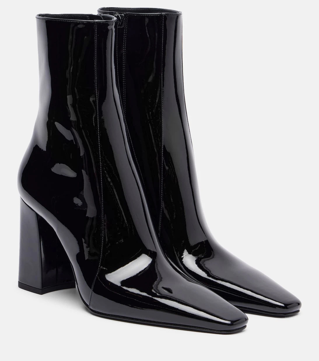 Saint Laurent - Rainer 90 patent leather ankle boots
