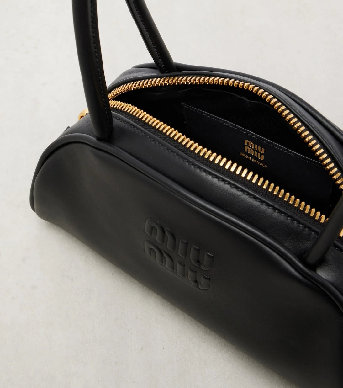 Miu Miu - Beau Small leather bowling bag