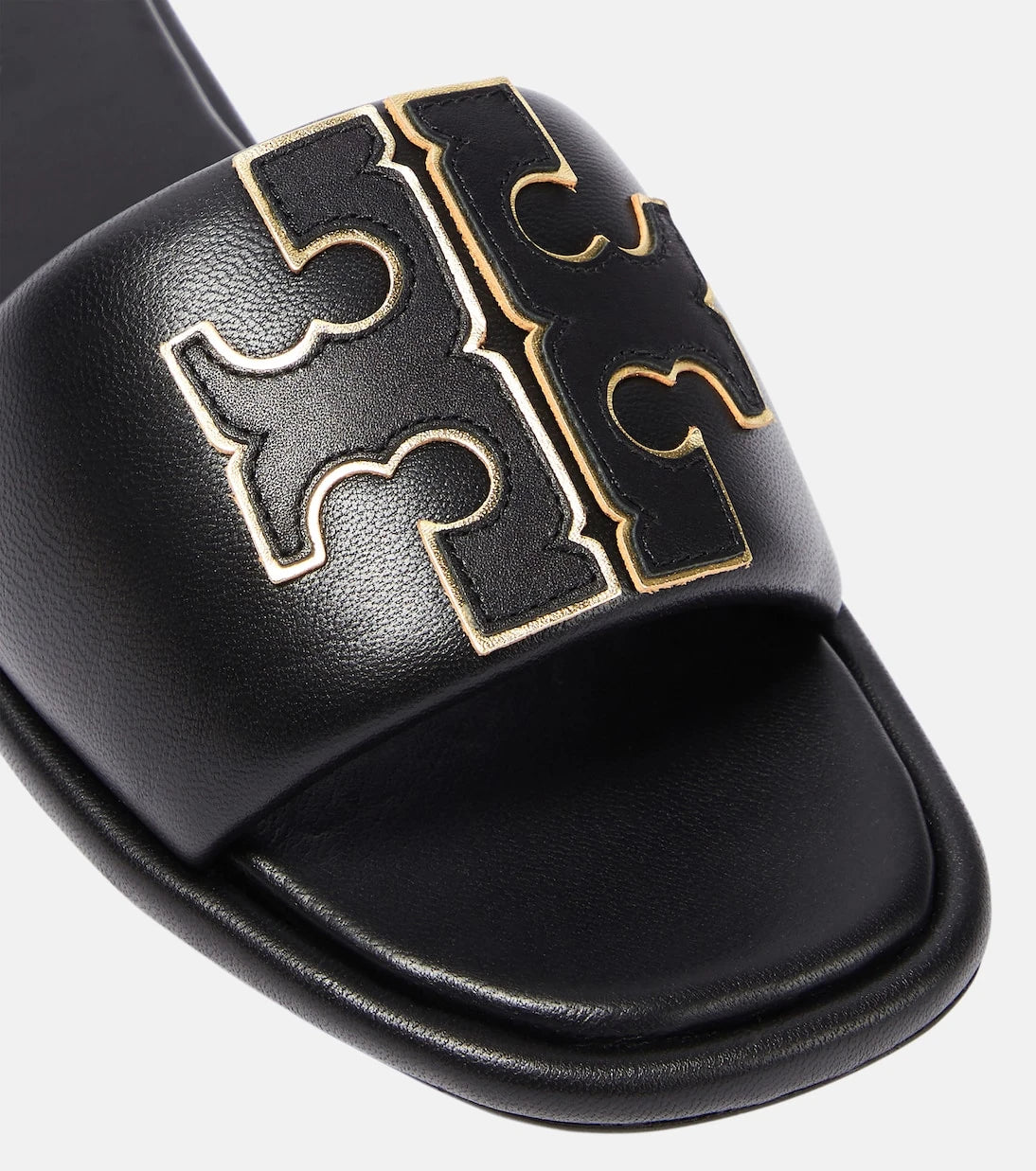 Tory Burch - Double T leather slides