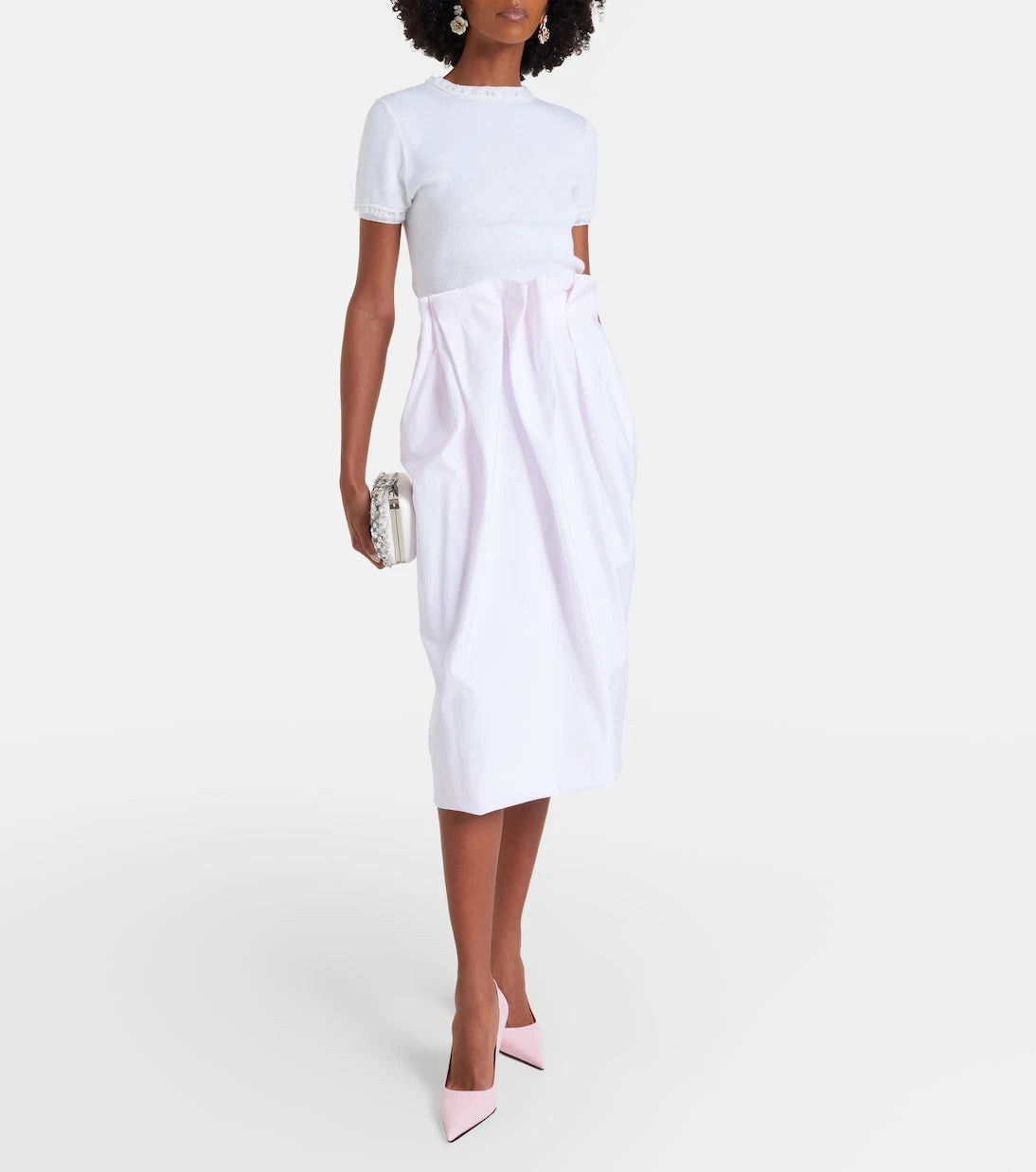 Shushu/Tong - Lace-trimmed linen top