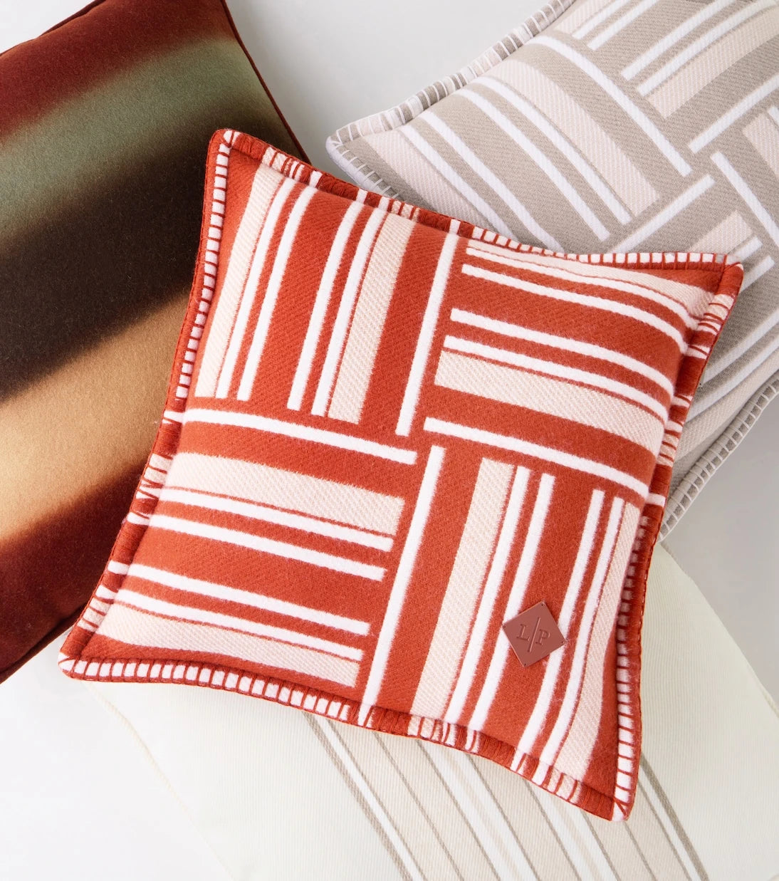 Loro Piana - Jacquard wool and cashmere cushion