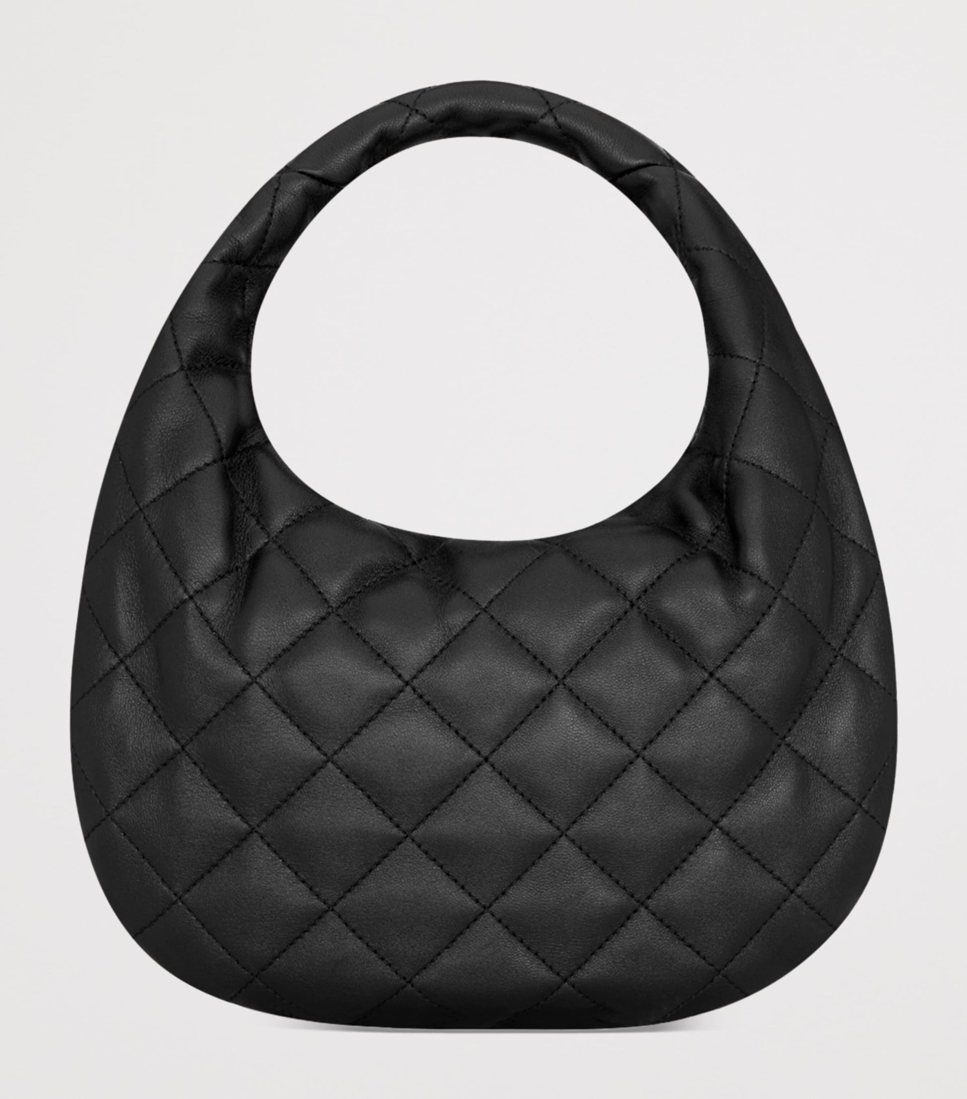 Black Icarino Quilted Top-Handle Bag