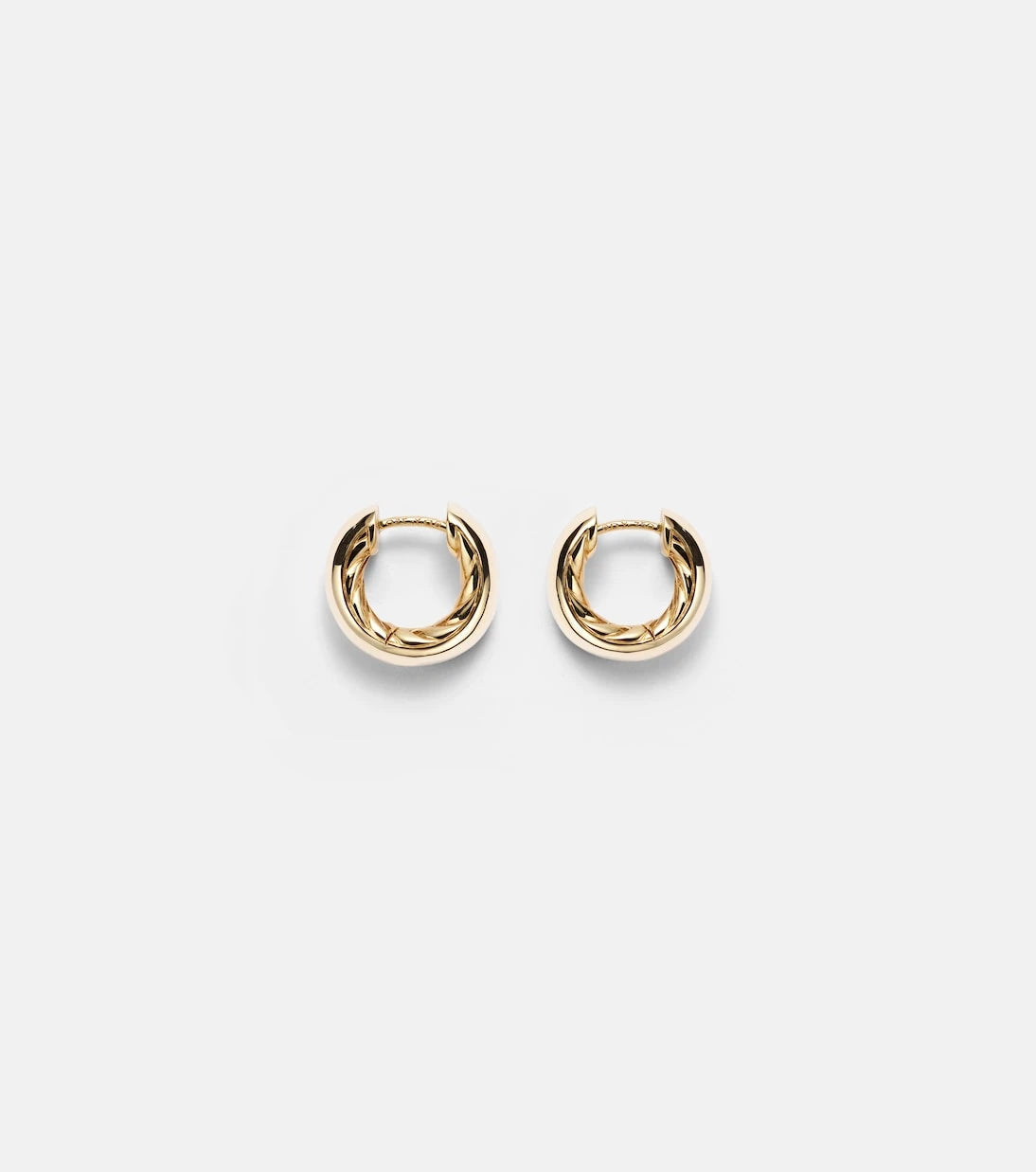 David Yurman - أقراط DY Mercer® Micro حلقية من الذهب عيار 18 قيراطًا
