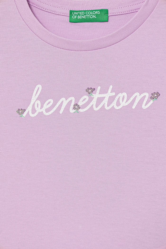 United Colors of Benetton çocuk pamuklu tişört