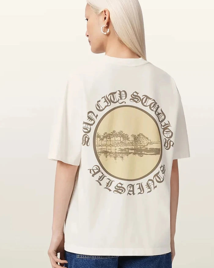 AllSaints kadın pamuklu tişört SUN