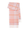 Burberry Pink Cashmere Check Scarf
