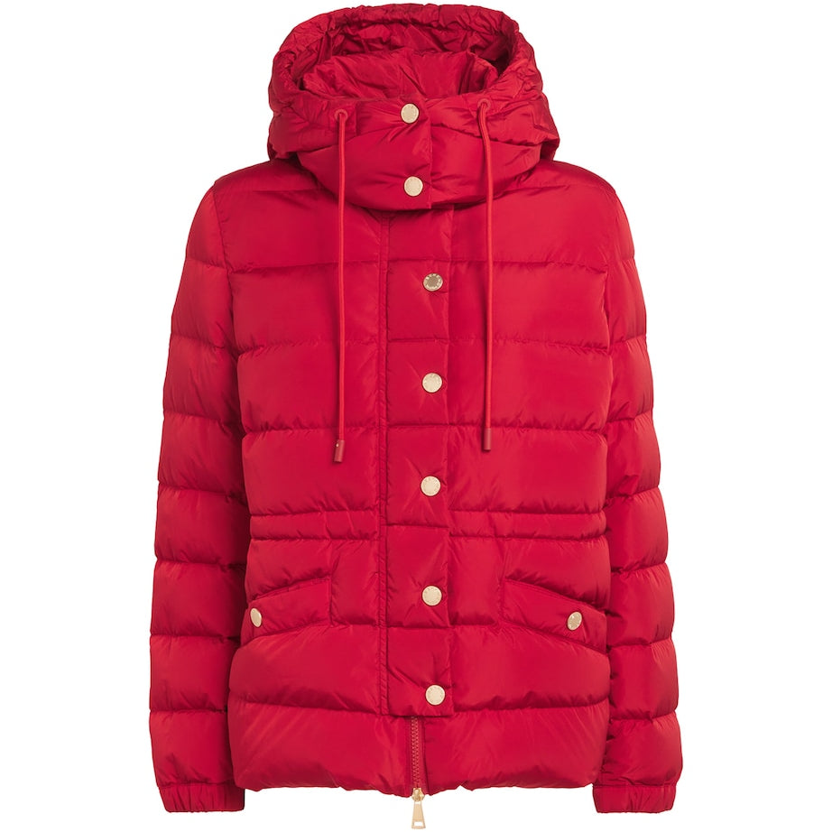 Weekend Max Mara Red Down Water-Repellent Puffer Jacket