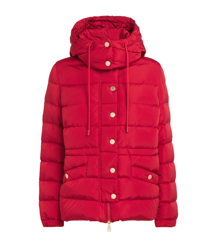 Weekend Max Mara Red Down Water-Repellent Puffer Jacket