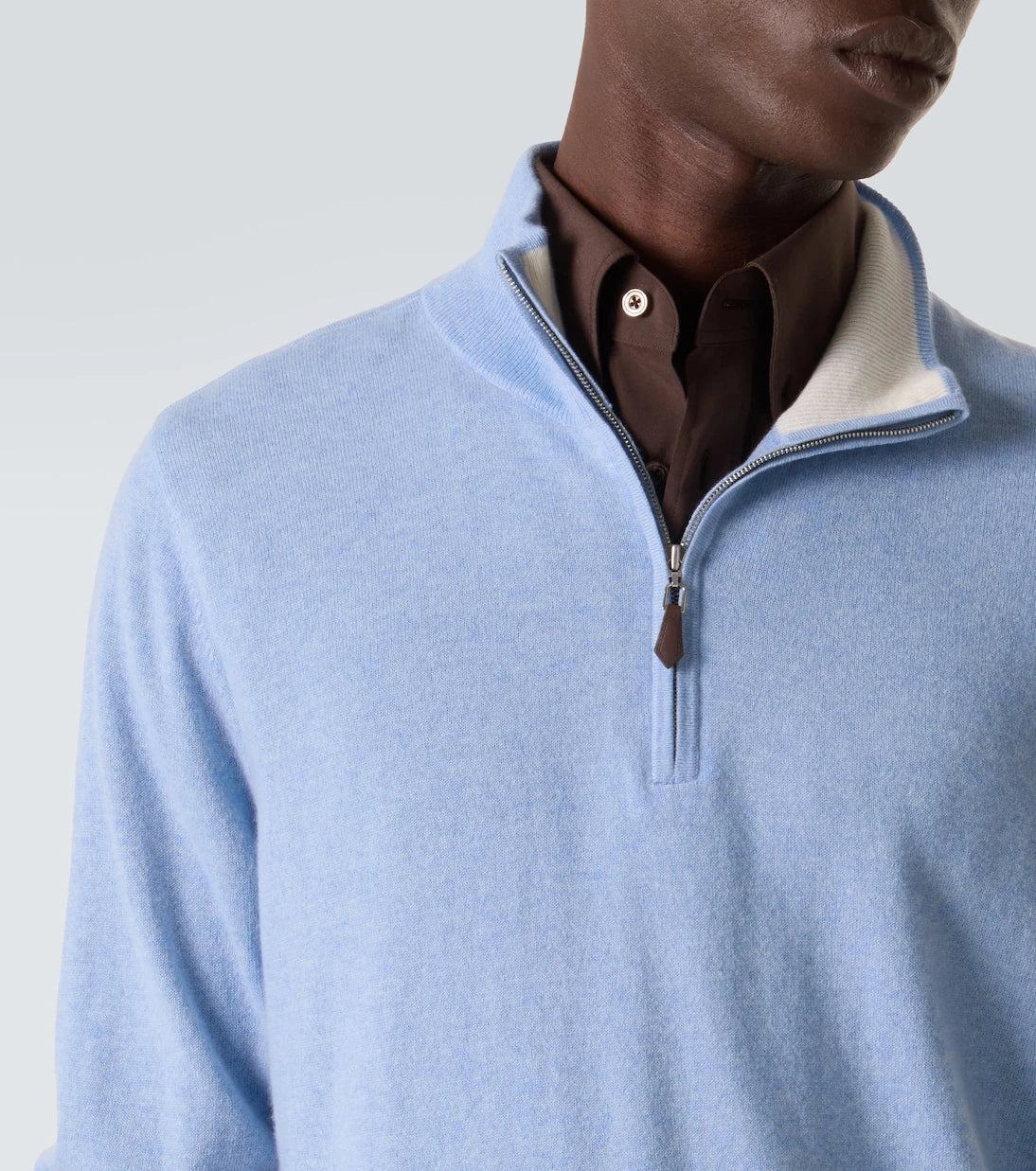 Arch4 - Mr Fenchurch cashmere half-zip sweater