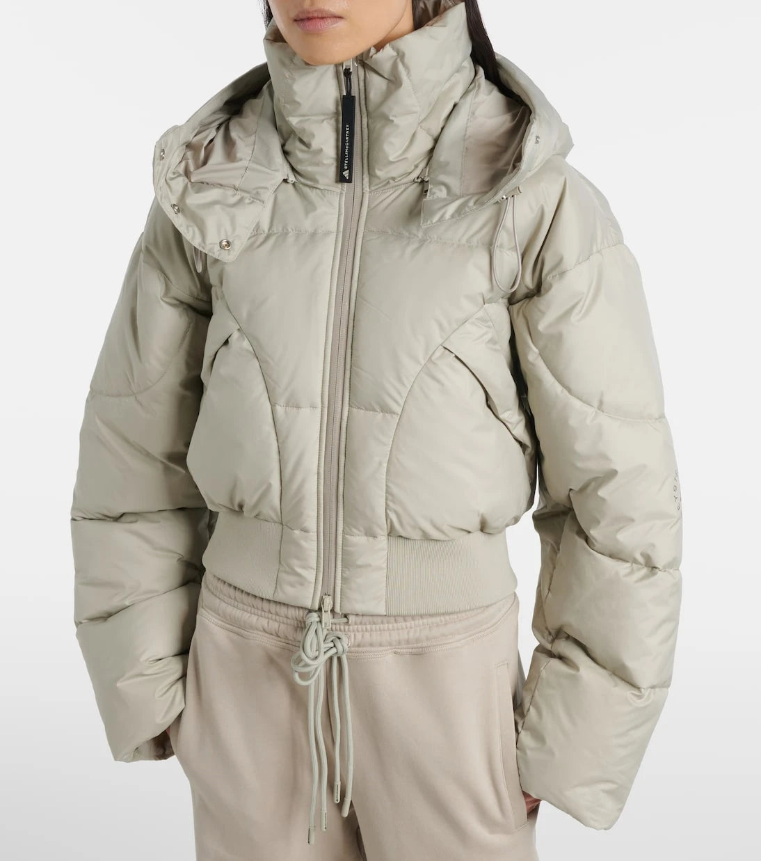Adidas by Stella McCartney - Quilted cropped puffer jacket