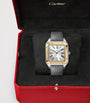 Extra Large Steel and Yellow Gold Santos-Dumont Watch 46.6mm
