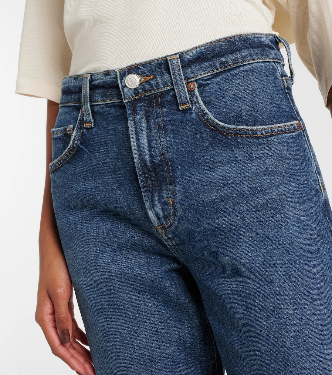 Agolde - Valen mid-rise straight jeans