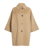 Weekend Max Mara Beige Wool-Blend Quilted Dolman Coat