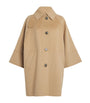 Weekend Max Mara Beige Wool-Blend Quilted Dolman Coat