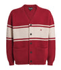 Emporio Armani Red Virgin Wool Cardigan