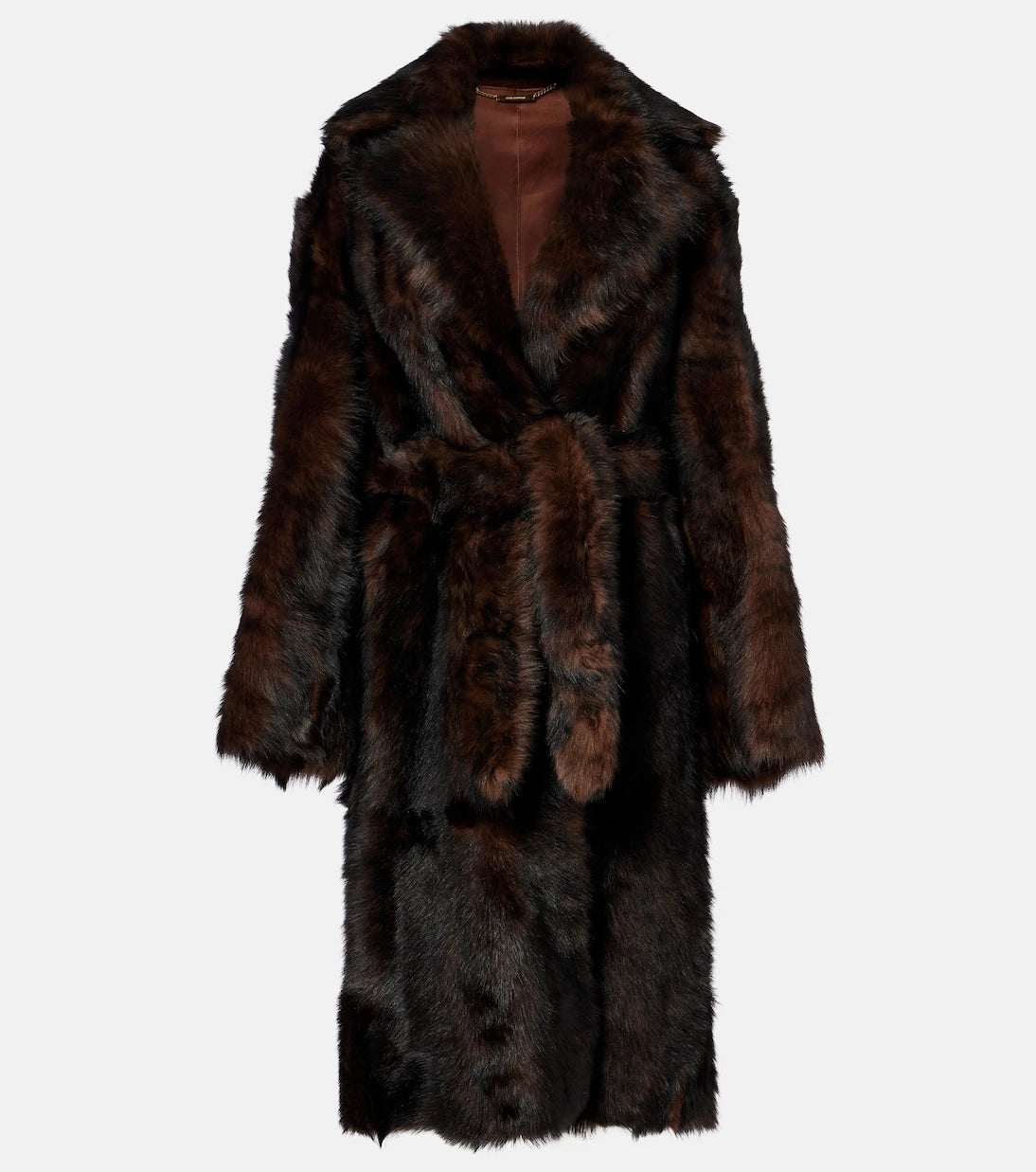 Nour Hammour - Uma shearling wrap coat