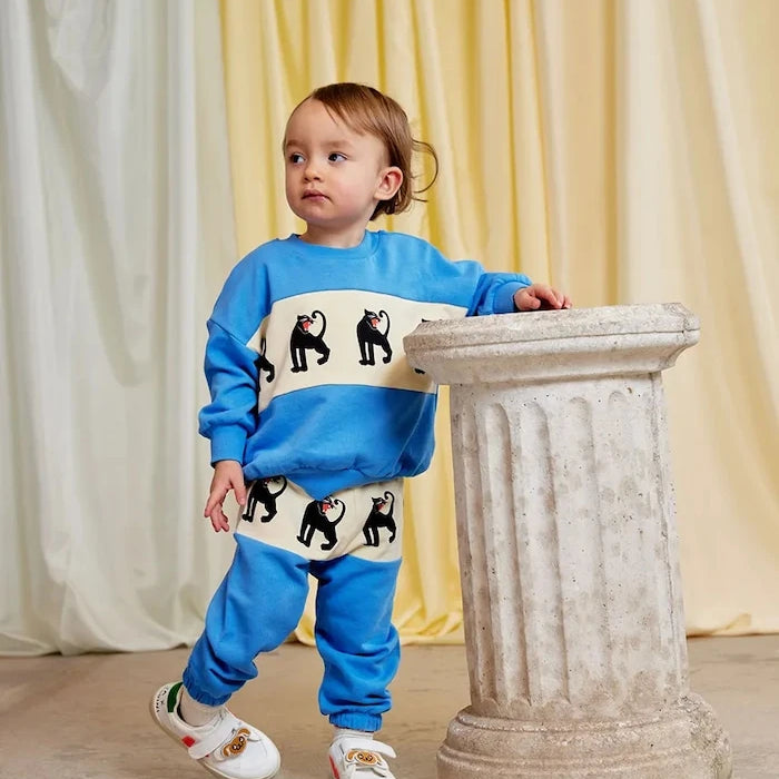 Mini Rodini Panther Çocuk Pamuklu Eşofman Altı