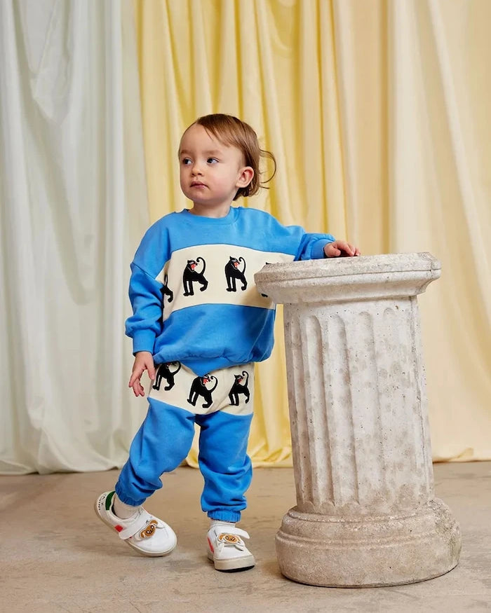 Детски памучен спортен панталон Mini Rodini Panther