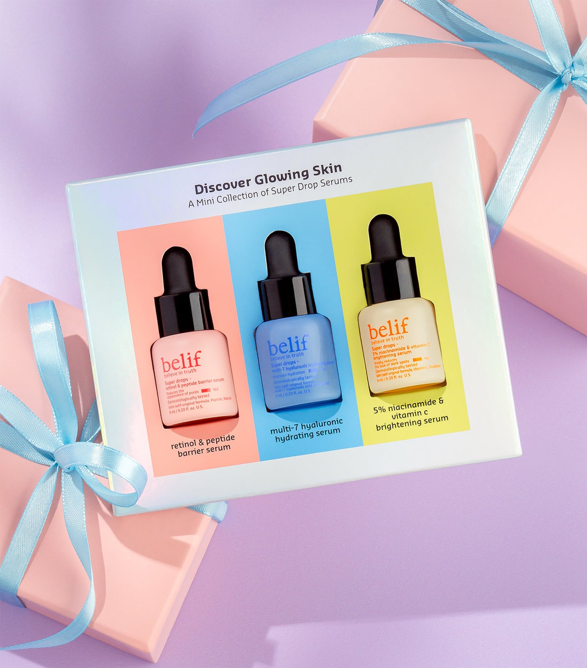 Belif Discover Glowing Skin Super Drops Serum Mini Kit (3 x 6ml)