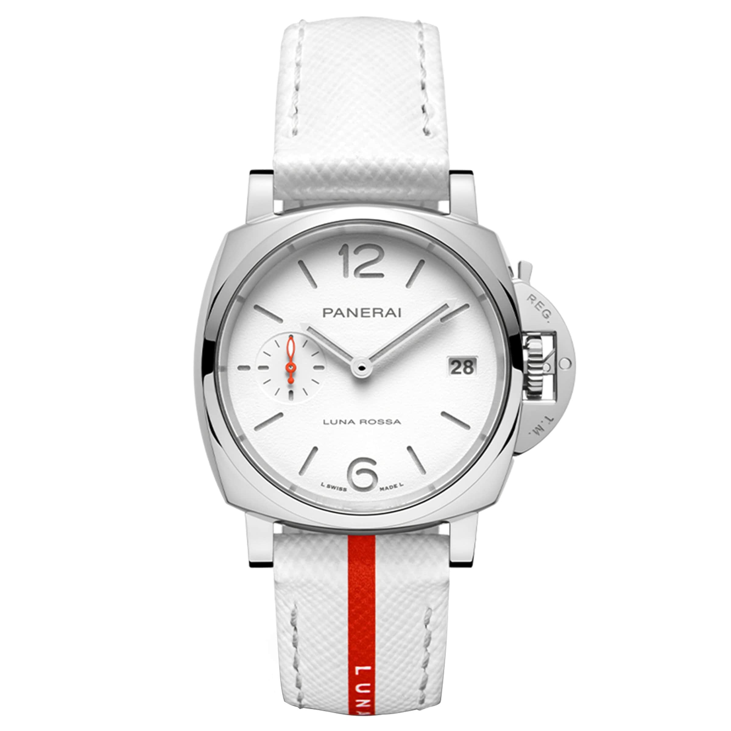 Panerai Stainless Steel Luminor Due Luna Rossa Watch 38mm