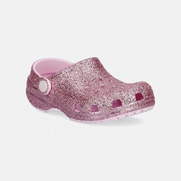 Детски чехли Crocs CLASSIC CHUNKY GLITTER CLOG K