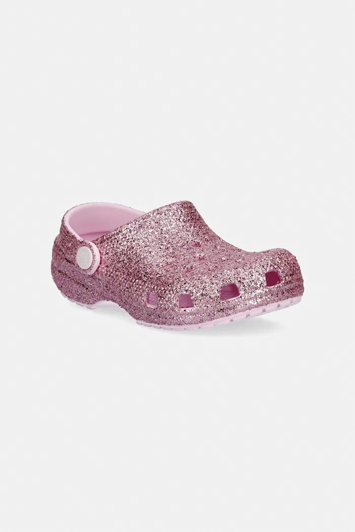 Детски чехли Crocs CLASSIC CHUNKY GLITTER CLOG K