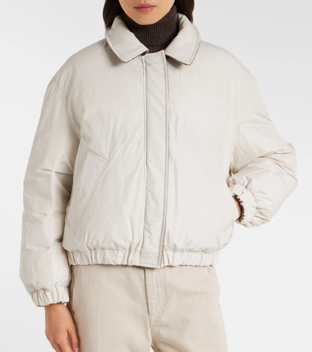 Brunello Cucinelli - Wool-blend down jacket